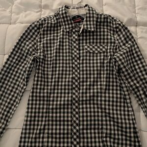Victorinox Checkered Shirt Woman S ( Dark Green and White)